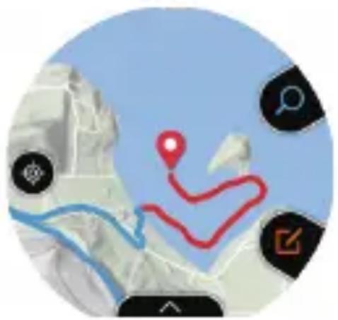 CASIO Pro Trek Smart WSDF20S - Activation de Recherche route sur une carte (Affichage route) - 1