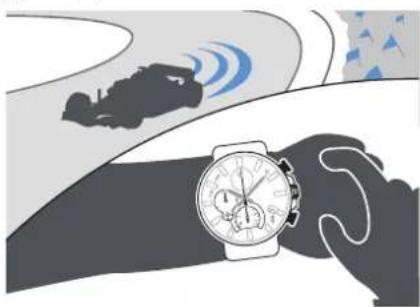 CASIO Edifice EQB1100D - Exemple: enregistrement du temps par tour d'une course - 1