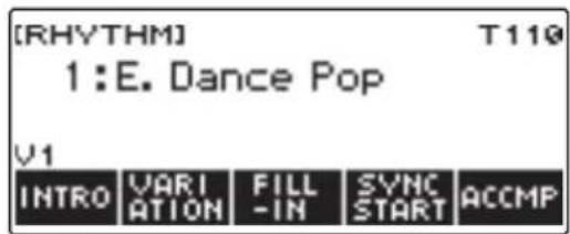 CASIO LKS450 - Appuyez sur RHYTHM. - 2