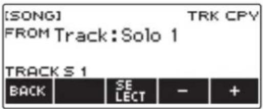 CASIO LKS450 - Appuyez sur TRACK COPY. - 1