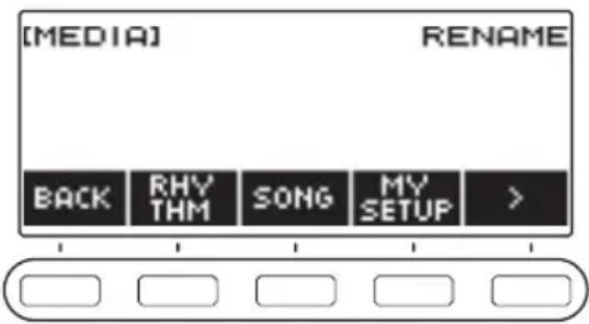 CASIO LKS450 - Changement du nom d'un fichier sur une clé USB - 1