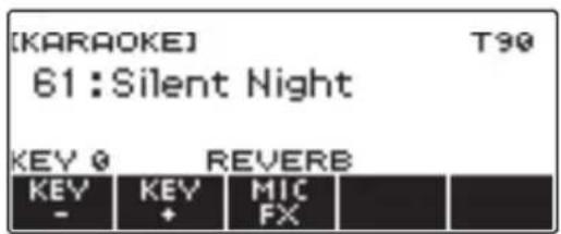 CASIO LKS450 - Appuyez sur KARAOKE. - 1