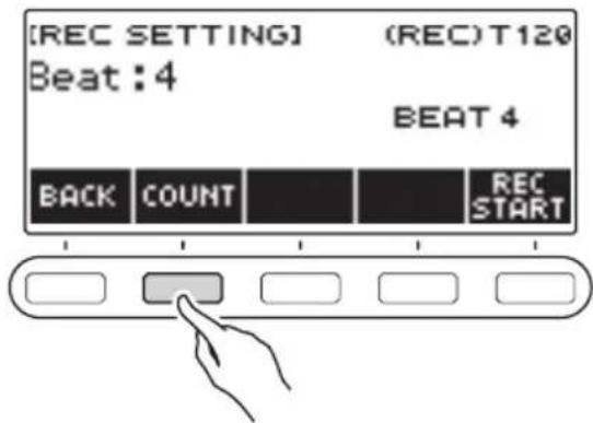 CASIO LKS450 - Battement d'une mesure pendant l'enregistrement - 1
