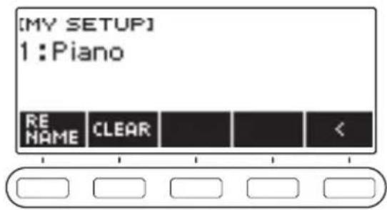 CASIO LKS450 - Utilisez > pour sélectionner le menu à 5 boutons qui comprend RENAME. - 1