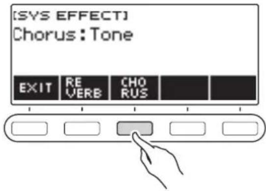 CASIO LKS450 - Ajout de l'effet de chorus à une sonorité - 2