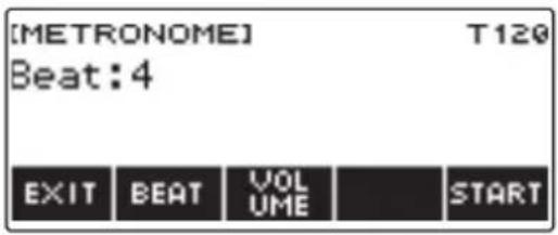 CASIO LKS450 - Pour arrêter le métronome, appuyez sur STOP. - 1
