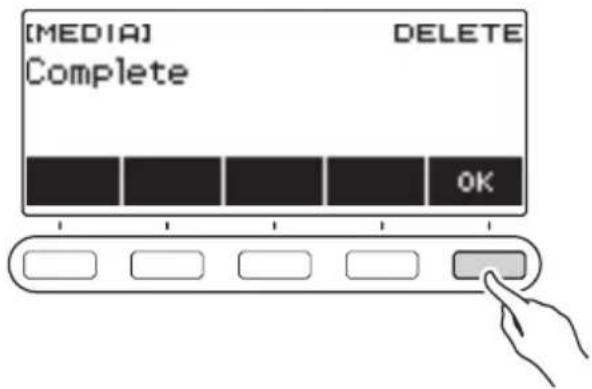 CASIO LKS450 - Suppression d'un fichier d'une clé USB - 2