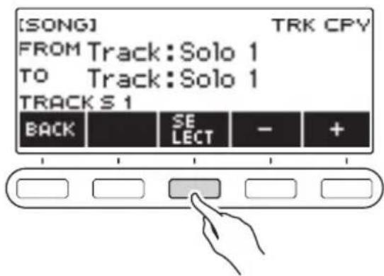 CASIO LKS450 - Appuyez sur SELECT. - 1