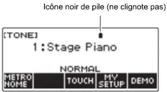 CASIO LKS450 - Baisse de la puissance des piles - 1