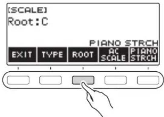 CASIO LKS450 - Appuyez sur ROOT. - 1