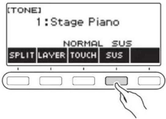 CASIO LKS450 - Appuyez sur SUS. - 1