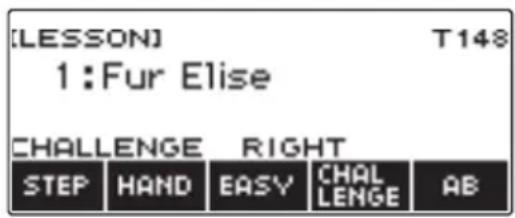 CASIO LKS450 - Appuyez sur CHALLENGE. - 1