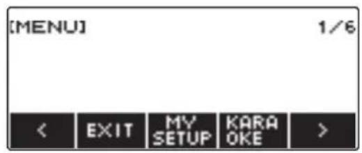 CASIO LKS450 - Appuyez sur MENU. - 2