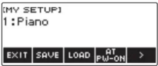 CASIO LKS450 - Appuyez sur MY SETUP. - 1