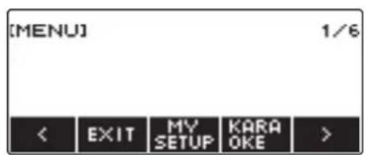 CASIO LKS450 - Appuyez sur MENU. - 2