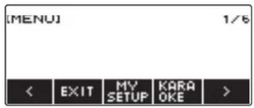CASIO LKS450 - Appuyez sur MENU. - 2