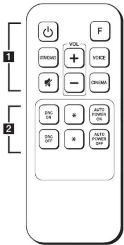 LG LAS260B - Télécommande - 1