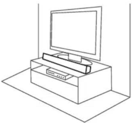 LG LAS260B - Installation de la barre de son - 1