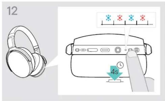 SENNHEISER ADAPT 361 - Effacement de la liste d'appairage du casque (Reset) - 1