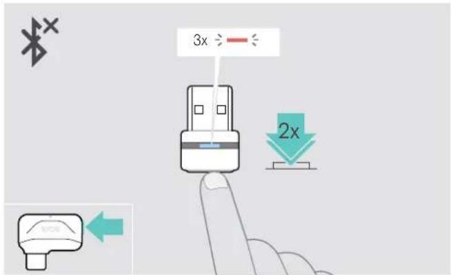 SENNHEISER ADAPT 361 - Reconnexion / déconnexion du Bluetooth - 2