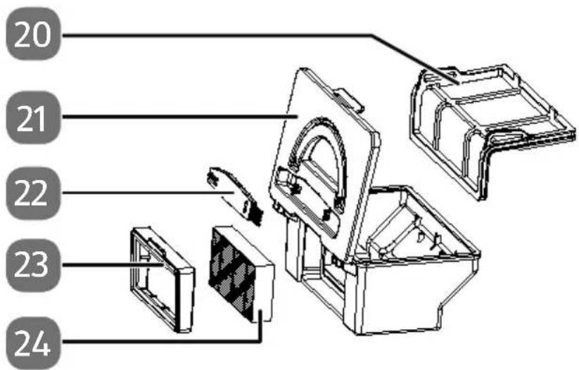 MEDION MD 18503 - Depósito para el polvo con fi Itro - 1