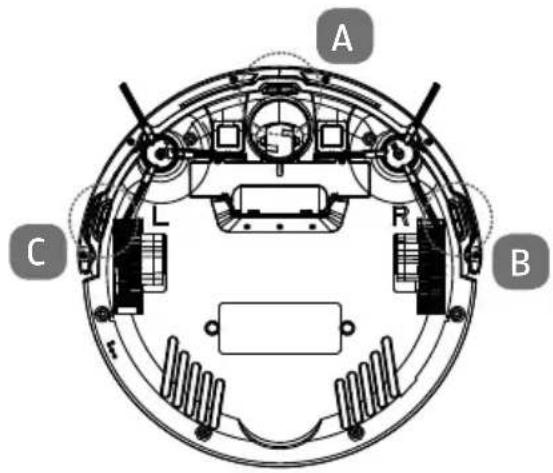 MEDION MD 18503 - Sensores del robot aspirador - 1