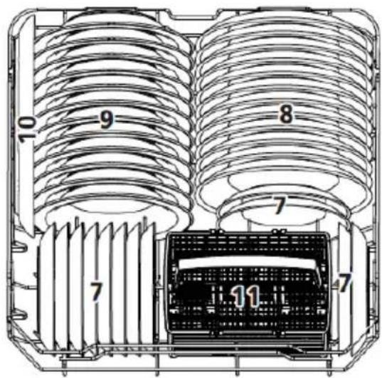 BRANDT DWF128DW - Panier du bas : - 1