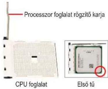 GIGABYTE GA8I915P DuoA - AMD CPU beszerelése (Hagyja ki ezt a lépét, ha az alaplapon beépitett processzor van) - 1