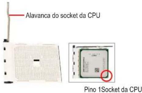 GIGABYTE GA8I915P DuoA - Instalação de uma CPU AMD (avance este passo se aplaça principal possuir uma CPU incorpORA) - 1