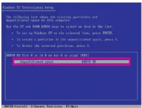 GIGABYTE GAEG41MFS2H - Windows XPのインスローはドリフの分割 - 1
