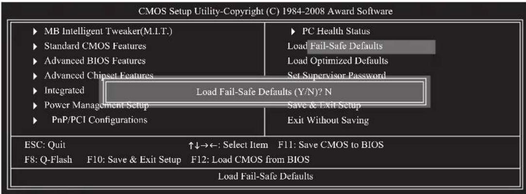 GIGABYTE GAEG41MFS2H - 2-11 Load Fail-Safe Defaults - 1