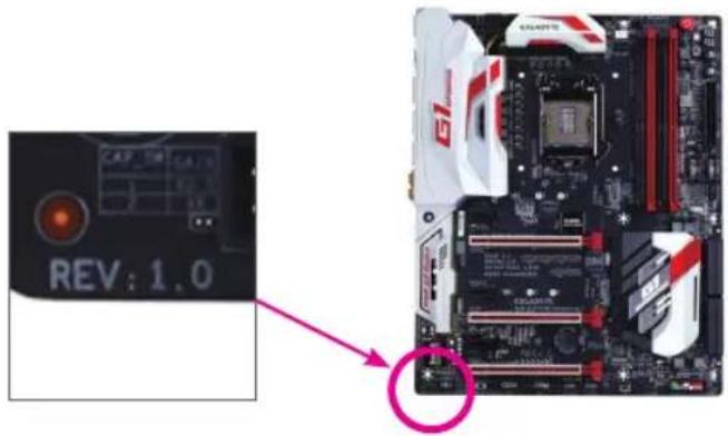 GIGABYTE GAH110D3A - 产品版本辨识 - 1