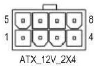 GIGABYTE GAH110D3A - 1/2) ATX\_12V\_2X4/ATX (8 PIN CPU供电插座及24 PIN主板供电插座) - 1