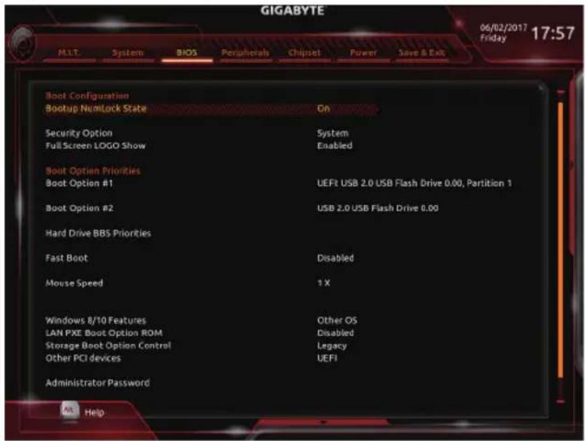 GIGABYTE GAH110D3A - 2-4 BIOS (BIOS功能设定) - 1