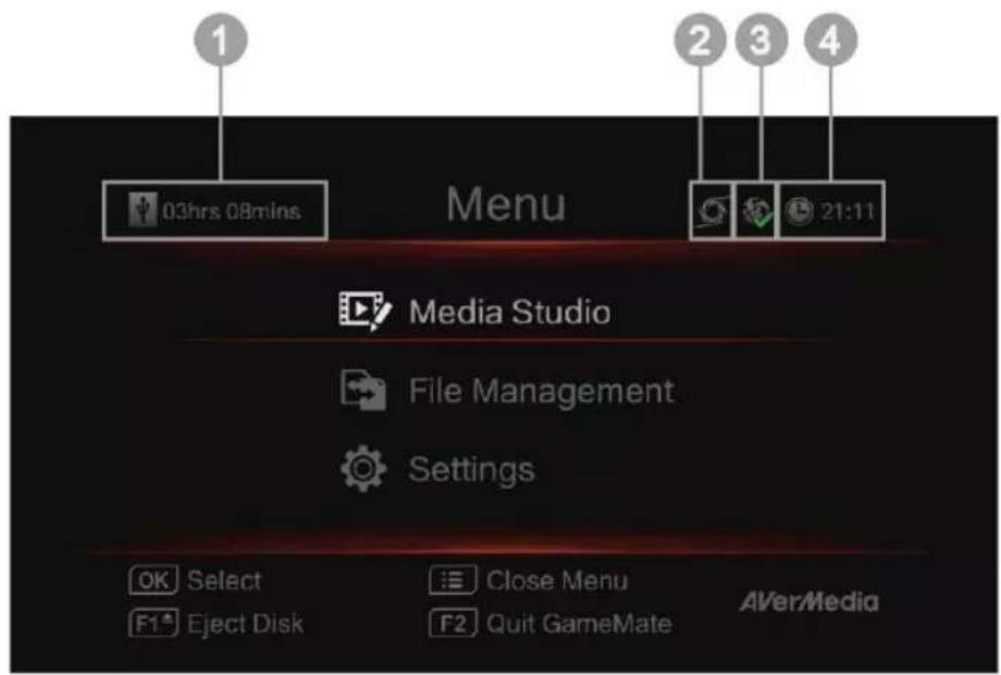 AVERMEDIA Live Streamer CAP 4K BU113 - Capitolo 5. Menu OSD - 1