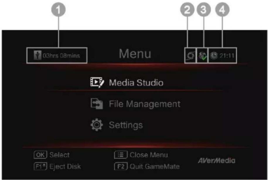 AVERMEDIA Live Streamer CAP 4K BU113 - Capítulo 5. Menu OSD - 1