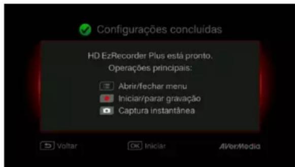 AVERMEDIA Live Streamer CAP 4K BU113 - Finalizando a configuração - 1
