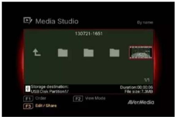 AVERMEDIA Live Streamer CAP 4K BU113 - Menu OSD - 1