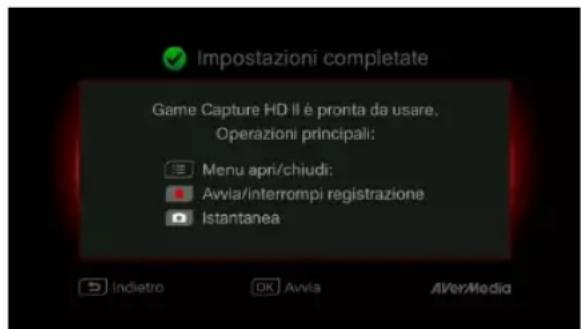 AVERMEDIA Live Streamer CAP 4K BU113 - Termine dell'installazione guidata - 1