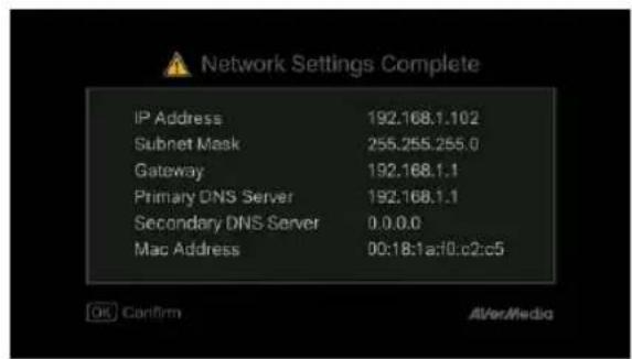 AVERMEDIA Live Streamer CAP 4K BU113 - Network Connectivity Test - 1