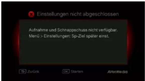AVERMEDIA Live Streamer CAP 4K BU113 - Keine Festplatte erkannt - 1