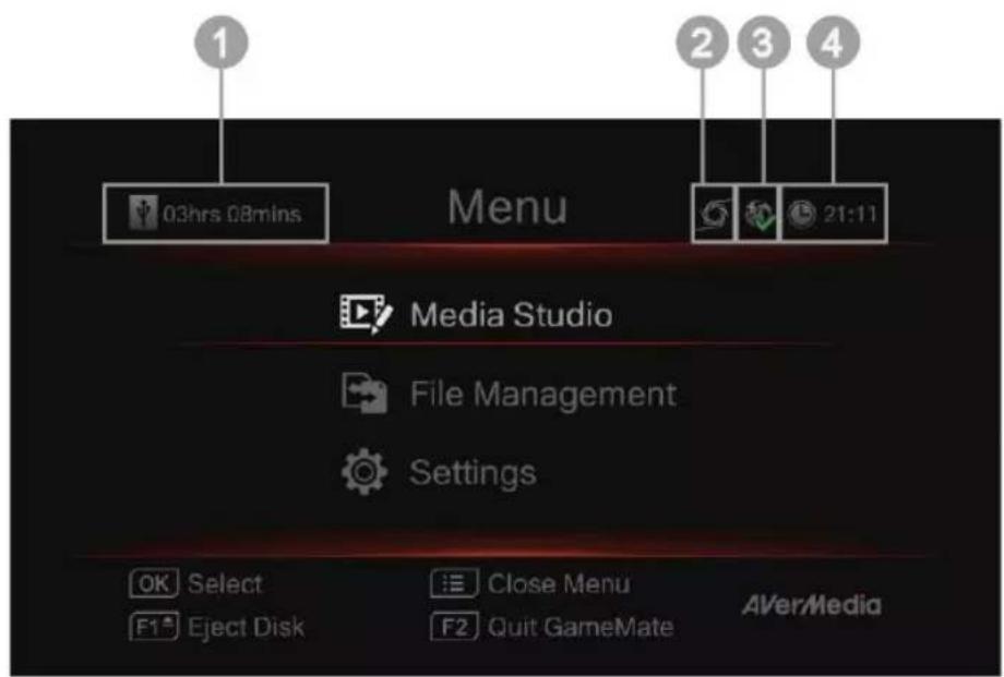 AVERMEDIA Live Streamer CAP 4K BU113 - Chapter 6 OSD Menu - 1