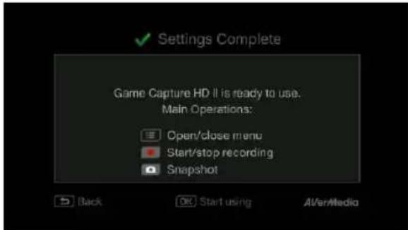AVERMEDIA Live Streamer CAP 4K BU113 - Finishing Setup Wizard - 1