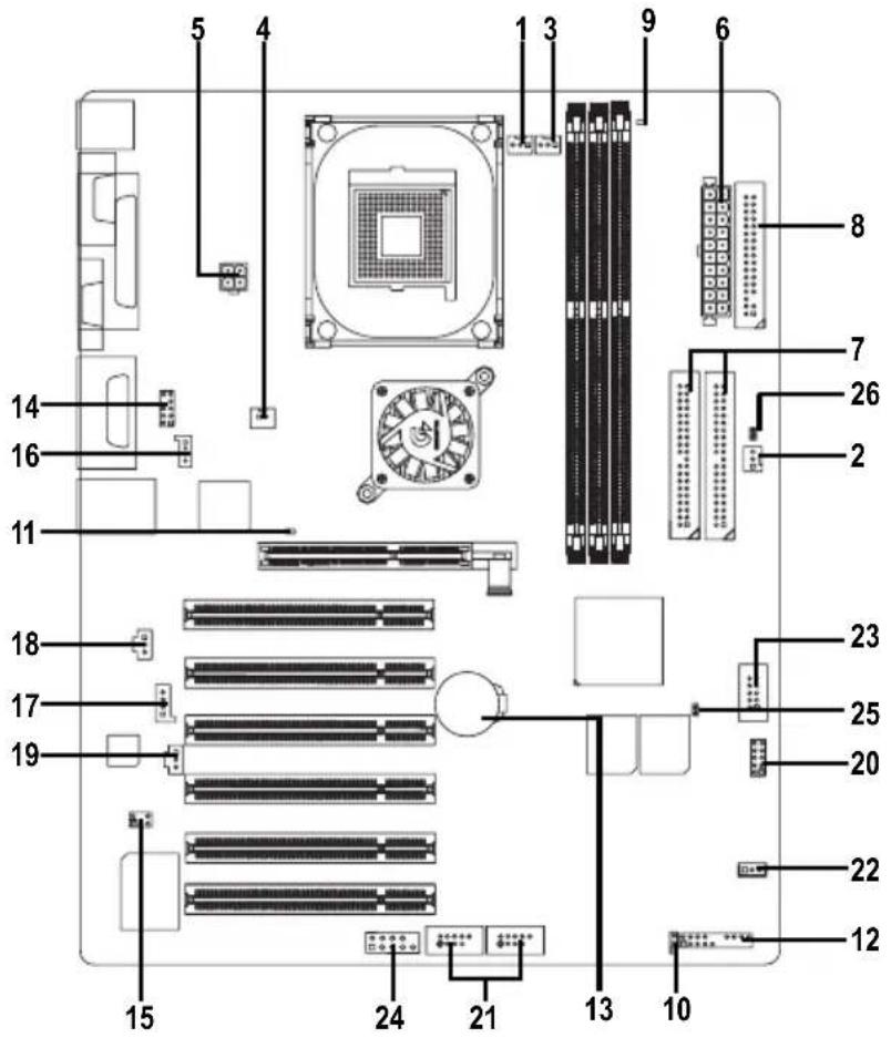 GIGABYTE GA8GE667 Pro - Step 4: リポペケーグル、サボスケ電源など電源の配線 の配線 - 8