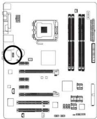 GIGABYTE GA965PDS4 - 14) F\_AUDIO フロントオーディオコネクタ ) - 1