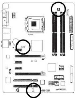 GIGABYTE GA965PDS4 - 4/5/6) CPU\_FAN / SYS\_FAN / PWR\_FAN ( クーラーファン 電源コネクタ ) - 1