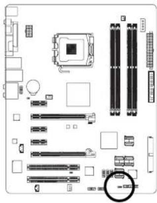 GIGABYTE GA965PDS4 - 11) PWR\_LED - 1