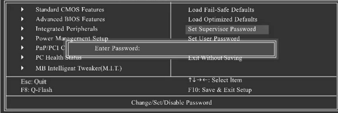 GIGABYTE GAM61PS3 - 2-10 Set Supervisor/User Password(/設定管理者使用者密碼 - 1