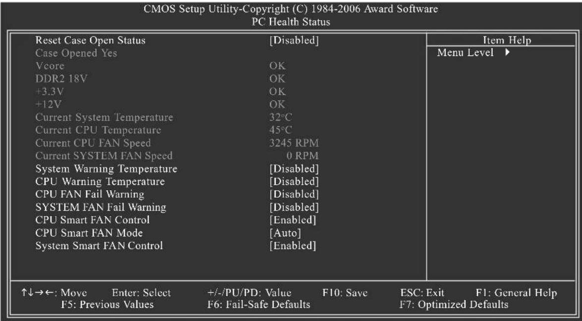 GIGABYTE GAM61PS3 - 2-6 PC Health Status() 電腦健康狀態 - 1