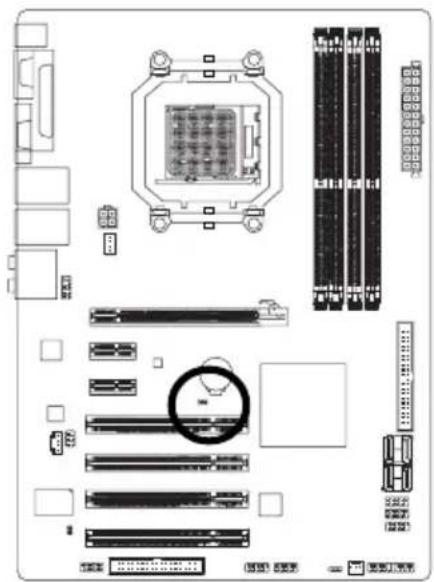 GIGABYTE GAM61PS3 - 17) CLR CMOS (清除 CMOS 資料功能接腳 - 1
